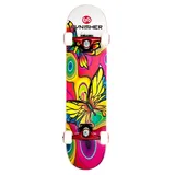 Punisher Skateboards Butterfly Jive 31-in. ABEC-7 Complete Skateboard, Pink