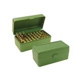 Mtm Case-Gard Rifle Ammo Boxes - Ammo Boxes Rifle Green 270 Wsm- 45-70 Government 50
