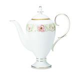 Noritake Blooming Splendor 46 oz. Coffee Server Bone China in White, Size 11.3 H x 10.7 W in | Wayfair 4892-461