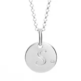 "Little Diva Diamonds Diamond Accent Sterling Silver Initial Pendant Necklace - Kids, Women's, Size: 14"", Grey"
