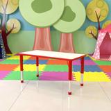 Flash Furniture 23.625"W x 47.25"L Adjustable Activity Table-School Table for 6 Plastic/Metal, Size 23.5 H in | Wayfair YU-YCY-060-RECT-TBL-RED-GG