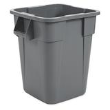 RUBBERMAID COMMERCIAL FG353600GRAY 40 gal LLDPE Square Trash Can
