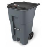 RUBBERMAID COMMERCIAL FG9W2100GRAY 65 gal HDPE/MDPE Rectangular Trash Can