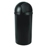 RUBBERMAID FG817088BLA 25 Gal Plastic Round Trash Can, Black