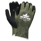 MCR SAFETY 9389S Cut Resistant Coated Gloves, A4 Cut Level, Latex, S, 1 PR