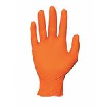ANSELL N485 High Visibility Exam Gloves, Nitrile, Powder Free, Orange, 2XL, 100