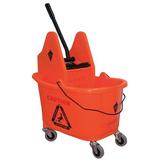 TOUGH GUY 5CJK5 Mop Bucket and Wringer,8-3/4 gal.,Orange