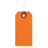 ZORO SELECT 1GYY5 2-5/8" x 5-1/4" Orange Paper Wire Tag, Pk1000