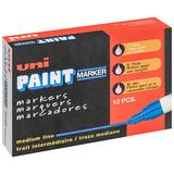UNI-PAINT 63614 Permanent Paint Marker, Medium Tip, Metallic Silver Color