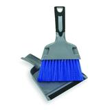 TOUGH GUY 2ZPC5 Dust Pan w/Brush,Black,Polypropylene