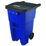 RUBBERMAID COMMERCIAL FG9W2700BLUE 50 gal HDPE Rectangular Trash Can