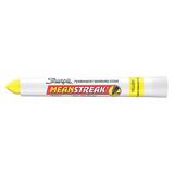 SHARPIE 85005 Permanent Marking Stick, Bullet Tip Yellow PK12