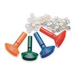 MMF INDUSTRIES 224000400 Coin Counting Tubes,Plastic,PK4
