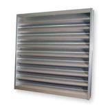 DAYTON 4FZH2 Louver,Wall Opening 48x48In,Galvannealed