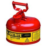 JUSTRITE 7110100 1 gal. Red Steel Type I Safety Can for Flammables
