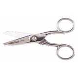 KLEIN TOOLS 100CS Serrated Electrician Scissors with Stripping