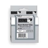 DYMO 18053 RHINO (R) Heat Shrink Tube Label 3/8" x 60"H, Black On White