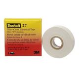 3M 27-3/4"X66' Electrical Tape, 7 mil, 3/4" x 66 ft., White