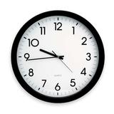 ZORO SELECT 6NN65 15" Analog Quartz Wall Clock, Black