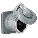 HUBBELL HBL460RS1W Pin and Sleeve Receptacle,60A,600VAC