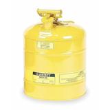 JUSTRITE 7150200 5 gal. Yellow Steel Type I Safety Can for Diesel