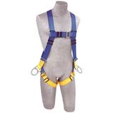 3M PROTECTA AB17540 Full Body Harness, Vest Style, XL, Polyester, Blue
