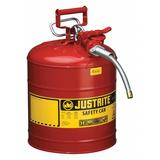 JUSTRITE 7250120 5 gal. Red Steel Type II Safety Can for Flammables