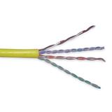 GENSPEED W5133448E Cable,Cat 5e,24 AWG,1000 ft,Yellow