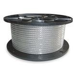 DAYTON 1DLA4 Cable,1/4 IN,250 FT,1400 Lb Capacity