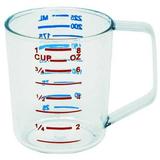 RUBBERMAID COMMERCIAL FG321000CLR Polycarbonate Measuring Cup,1 Cup,Clear