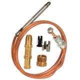 ROBERTSHAW 1980-036 Thermocouple, LP/NG, 25 to 30mV, 36 in L., Snap-Fit,