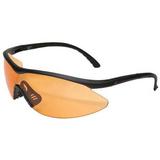 EDGE EYEWEAR XFL610 Safety Glasses, Wraparound Tiger's Eye Polycarbonate Lens,