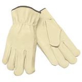 MCR SAFETY 3401XXL Leather Palm Gloves,Pigskin Palm,2XL,PR