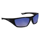 BOLLE SAFETY 40151 Safety Glasses, Wraparound Blue Mirror Polycarbonate Lens,