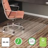 ZORO SELECT 29PL76 Chair Mat,Rectangular,36 x 48 In.