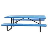 ZORO SELECT 4HUW2 Picnic Table,96" W x62" D,Blue
