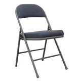 ZORO SELECT 13V427 Folding Chair,Blue/Gray,300 lb.