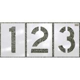 C.H. HANSON 70352 Stencil,Number Kit,12pcs.,4 x 2-3/4 In., 70352
