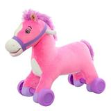 Rockin' Rider Candy 2-in-1 Rocking Pony, Polyester, Size 18.5 H x 23.5 W in | Wayfair 5-20291