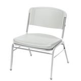 Iceberg Enterprises Big & Tall Armless Office Stackable Chair Plastic/Acrylic/Metal in Gray, Size 32.0 H x 27.0 W x 27.0 D in | Wayfair 64123