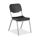Iceberg Enterprises Armless Office Stackable Chair Plastic/Acrylic/Metal in Gray, Size 32.25 H x 22.75 W x 17.5 D in | Wayfair 64113