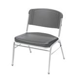 Iceberg Enterprises Big & Tall Armless Office Stackable Chair Plastic/Acrylic/Metal in Gray/Black, Size 32.0 H x 27.0 W x 27.0 D in | Wayfair 64127