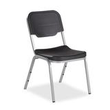 Iceberg Enterprises Armless Office Stackable Chair Plastic/Acrylic/Metal in Gray/Black, Size 32.25 H x 22.75 W x 17.5 D in | Wayfair 64117