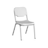 Iceberg Enterprises Armless Office Stackable Chair Plastic/Acrylic/Metal in Gray, Size 32.25 H x 22.75 W x 17.5 D in | Wayfair 64113