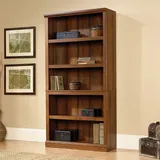 Sauder Contemporary 5-Shelf Bookcase, Lt Brown