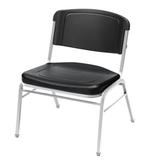 Iceberg Enterprises Big & Tall Armless Office Stackable Chair Plastic/Acrylic/Metal in Black, Size 32.0 H x 27.0 W x 27.0 D in | Wayfair 64121