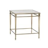 Lexington Kensington Place Maxfield End Table Mirrored/Metal in Gray/Yellow, Size 24.0 H x 24.0 W x 24.0 D in | Wayfair 708-955