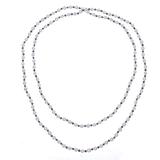 Cultured pearl long strand necklace, 'Dusky Rose'