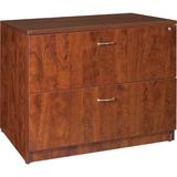 Lorell Essentials Series 2-Drawer Lateral Filing Cabinet Wood in Brown/Red, Size 29.5 H x 35.0 W x 22.0 D in | Wayfair 69433