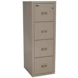 FIREKING 4R1822-CPA 12-3/16" W 4 Drawer Vertical File, Parchment